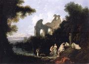 unknow artist Landscape,Ruins and Figure oil painting picture wholesale